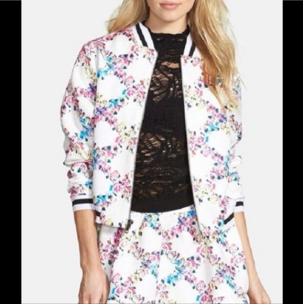 Luccacouture Floral Bomber Jacket!